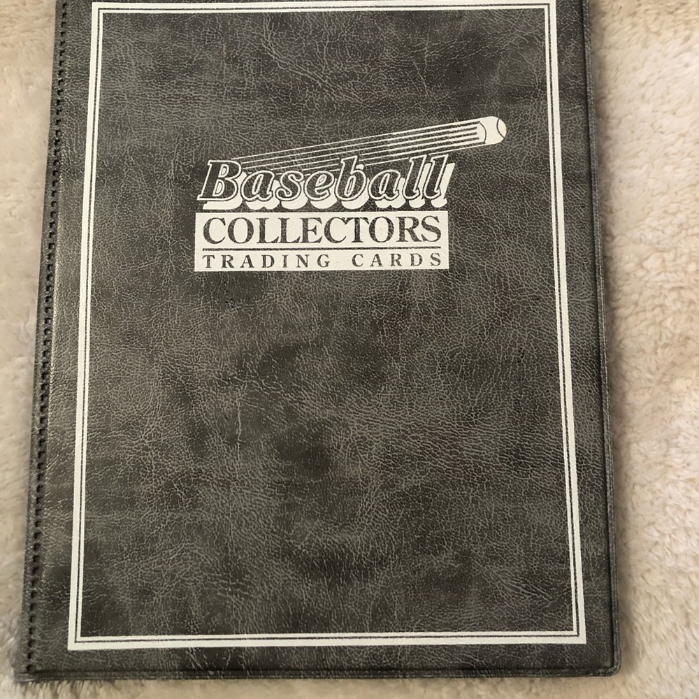 33 Baseball Collectors Trading Cards W/Album